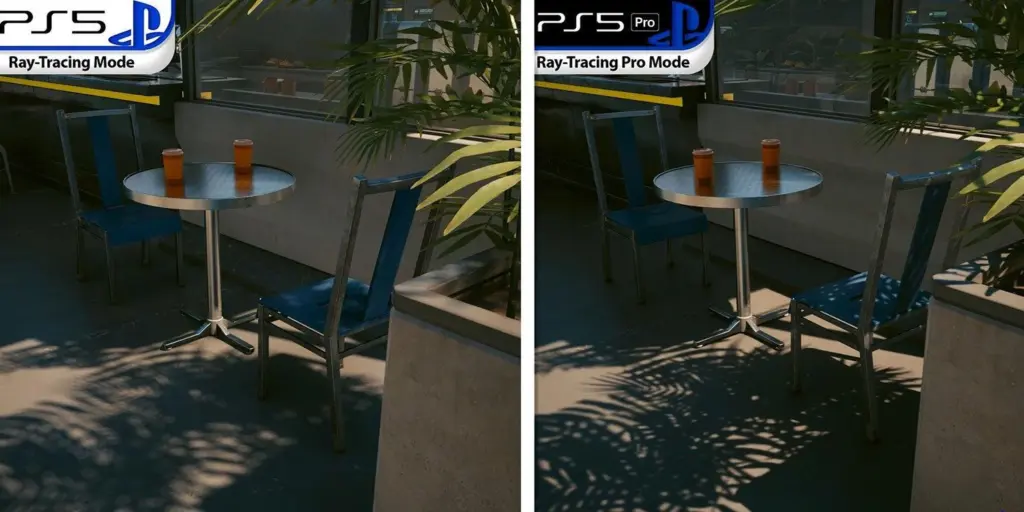 PS5 Pro Enhanced games show sharper visuals and ray-traced lighting.