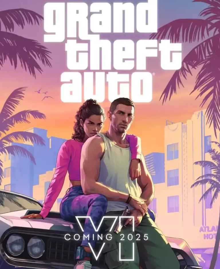 cover art of Grand Theft Auto 6 with Lucia and Jason