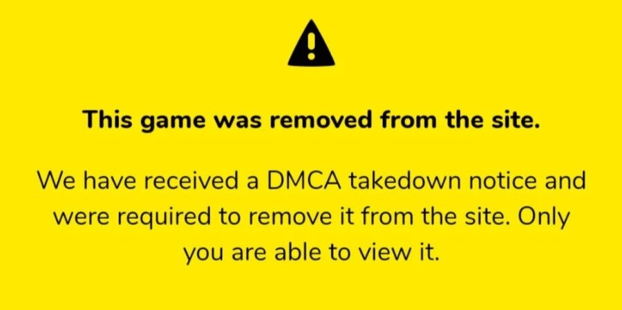 News coverage showing copyright takedown of fan-made game projects by major publishers