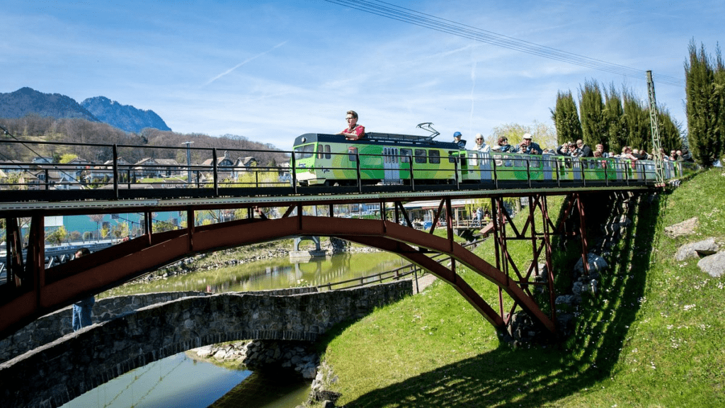 Swiss theme parks featuring alpine layouts, miniature railways, and mountain transport