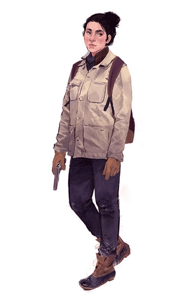 Fan art celebrating Dina as a standout character in The Last of Us Season 2