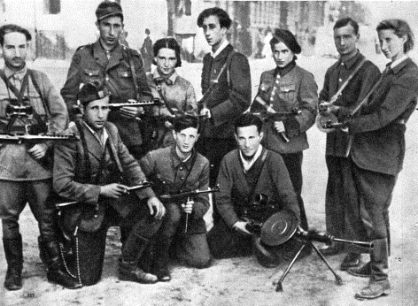 European resistance fighters opposing Nazi rule during World War II